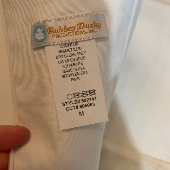 Strapless Mini Bubble Dress: Cream and silver - Picture 4 of 5